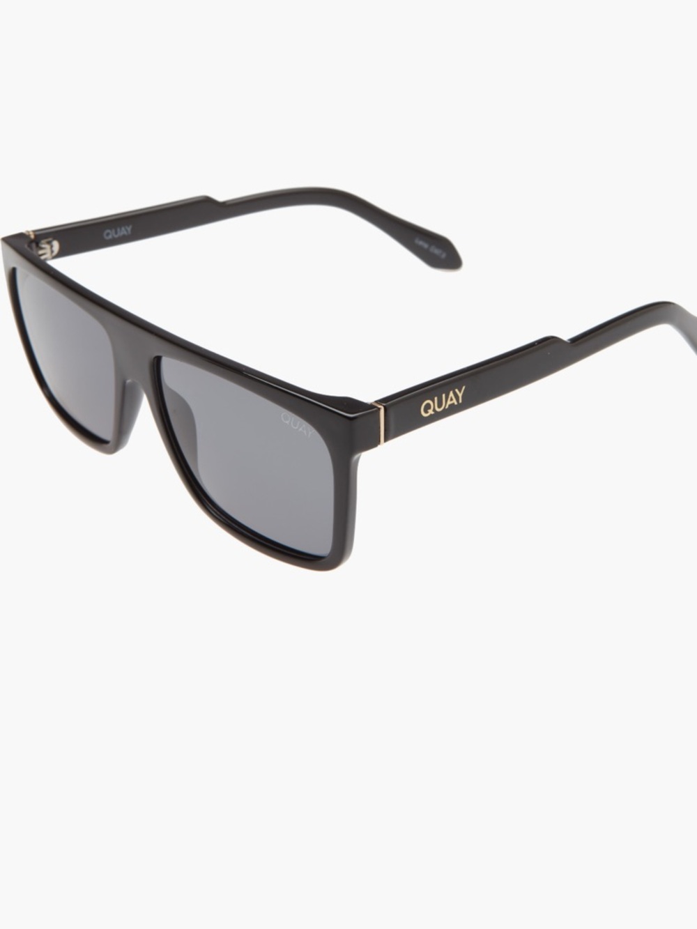 Quay Australia Matte Black Rectangular Sunnies - Picture 5 of 10